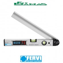 GONIOMETRO DIGITALE E LIVELLA CON 2 FIALE FERVI ART.G008